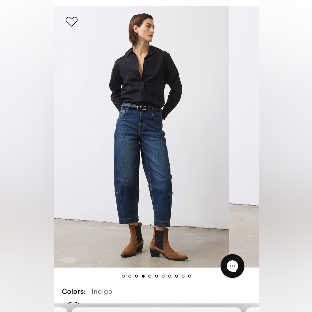 Ruti Brand, “The Ultimate Barrel 2.0 jeans ” indigo 14, NWT